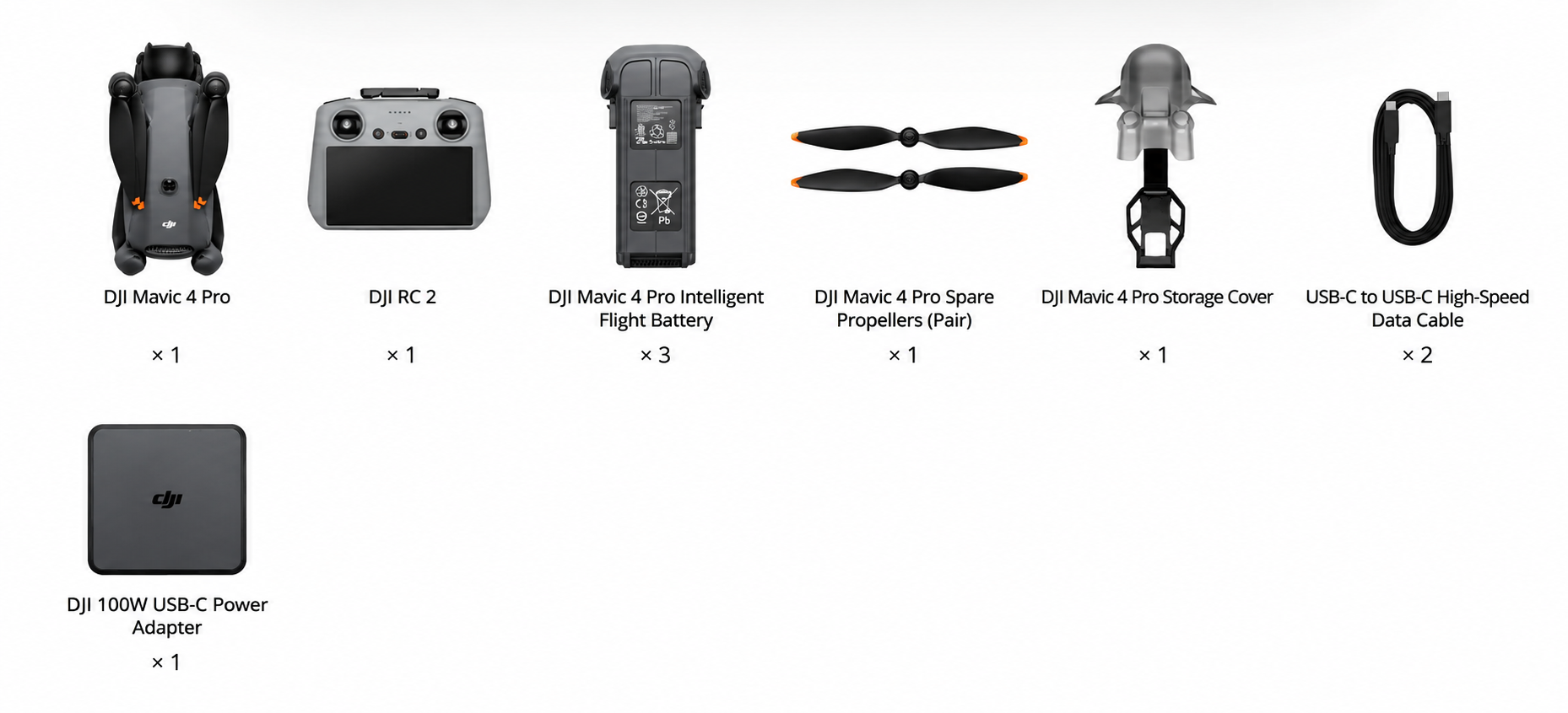 DJI Mavic 4 Pro Fly More Combo With RC 2 - in the box 1