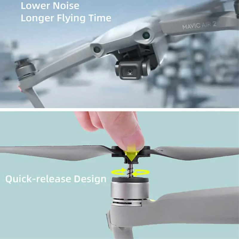 2 Pairs of Low Noise Propellers for DJI Air 2/Air 2S-7238F image 5