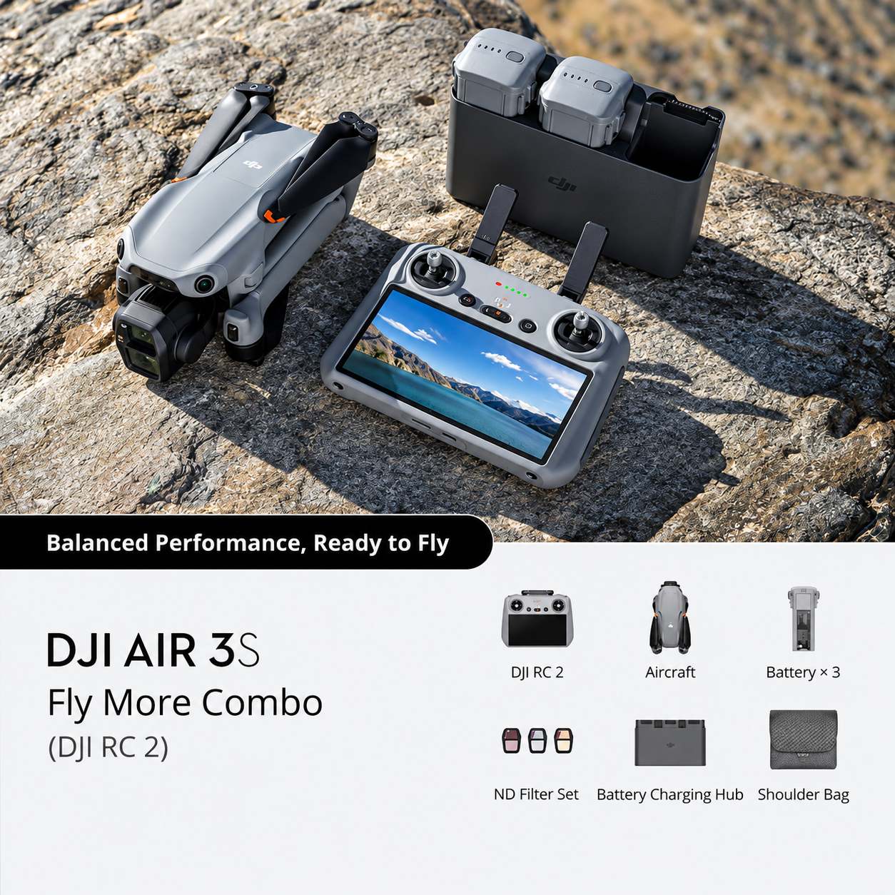 DJI Air 3S Fly More Combo (DJI RC 2) image 5