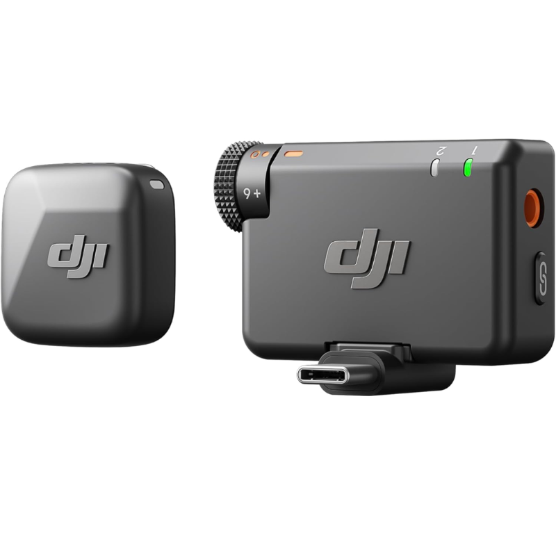 DJI Mic Mini Wireless (1 TX + 1 RX, Noise Cancelling, Ultralight)
