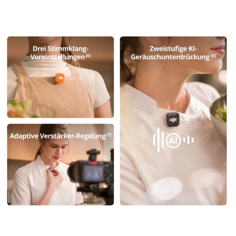 Mic Mini 2S Camera Combo with Internal Recording (2 TX + 1 RX + Charging Case)