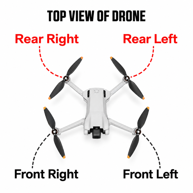 Original Arm With Motor Replacement For DJI Mini 3 Pro