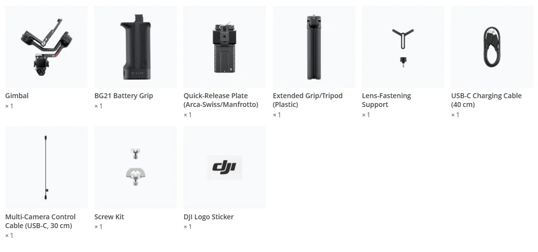 DJI RS 4 - in the box 1