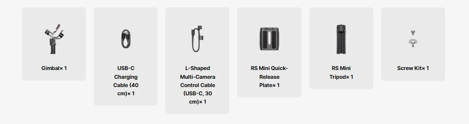 DJI RS 3 Mini - in the box 1